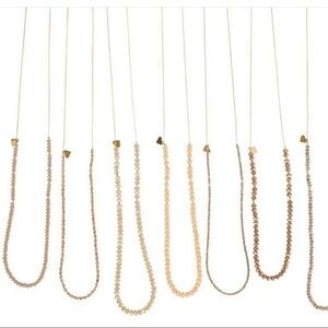 LOVE POPPY JEWELS Long Gold Plated Ball Necklace​​​​​​​​​
